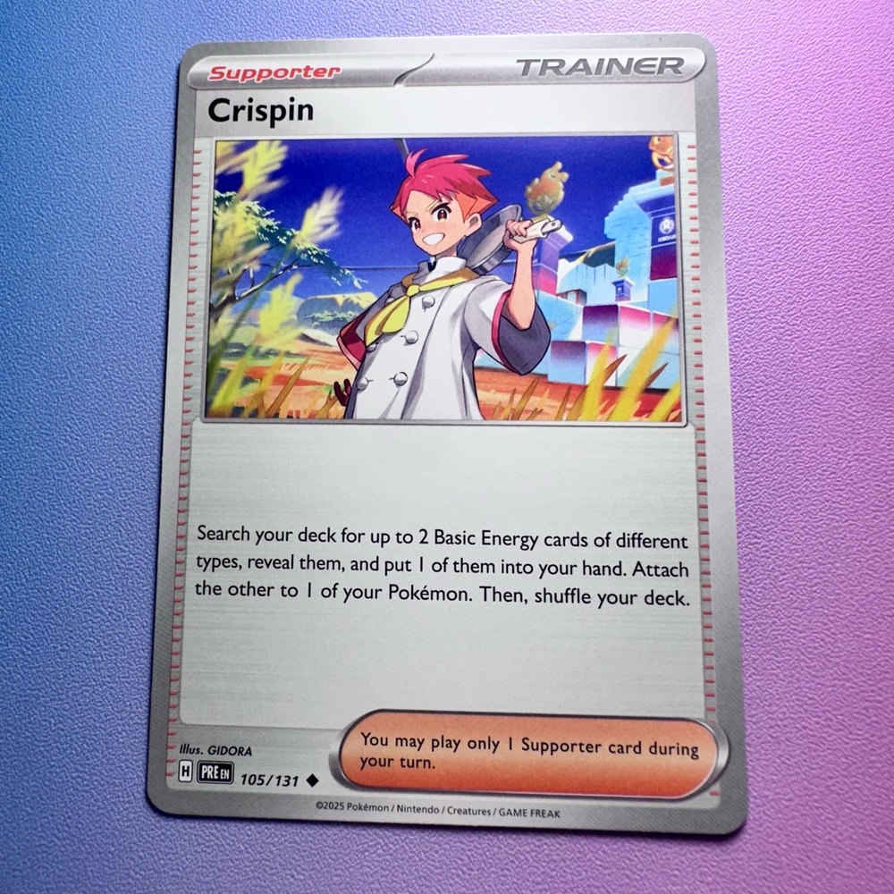 crispin - 105/131 (uncommon) — pokemon: prismatic evolutions